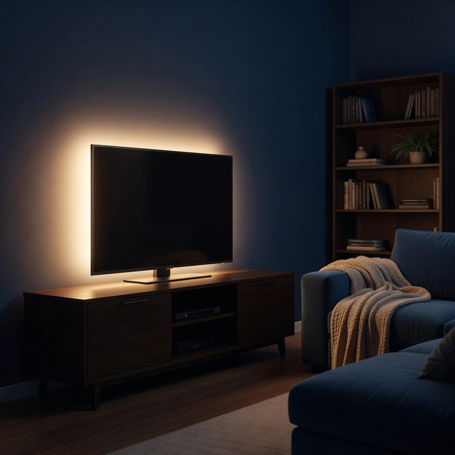 LED hangulatfény sáv TV mellé